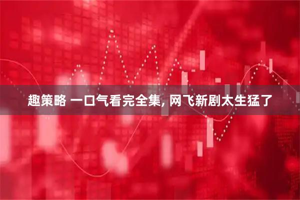 趣策略 一口气看完全集, 网飞新剧太生猛了