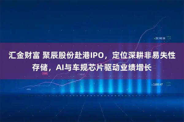 汇金财富 聚辰股份赴港IPO，定位深耕非易失性存储，AI与车规芯片驱动业绩增长